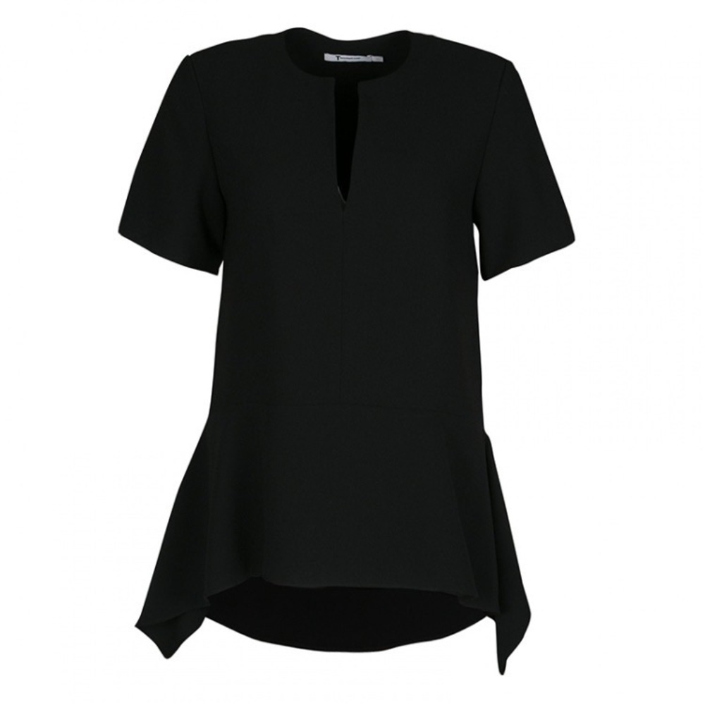 Asymmetric Peplum Blouse